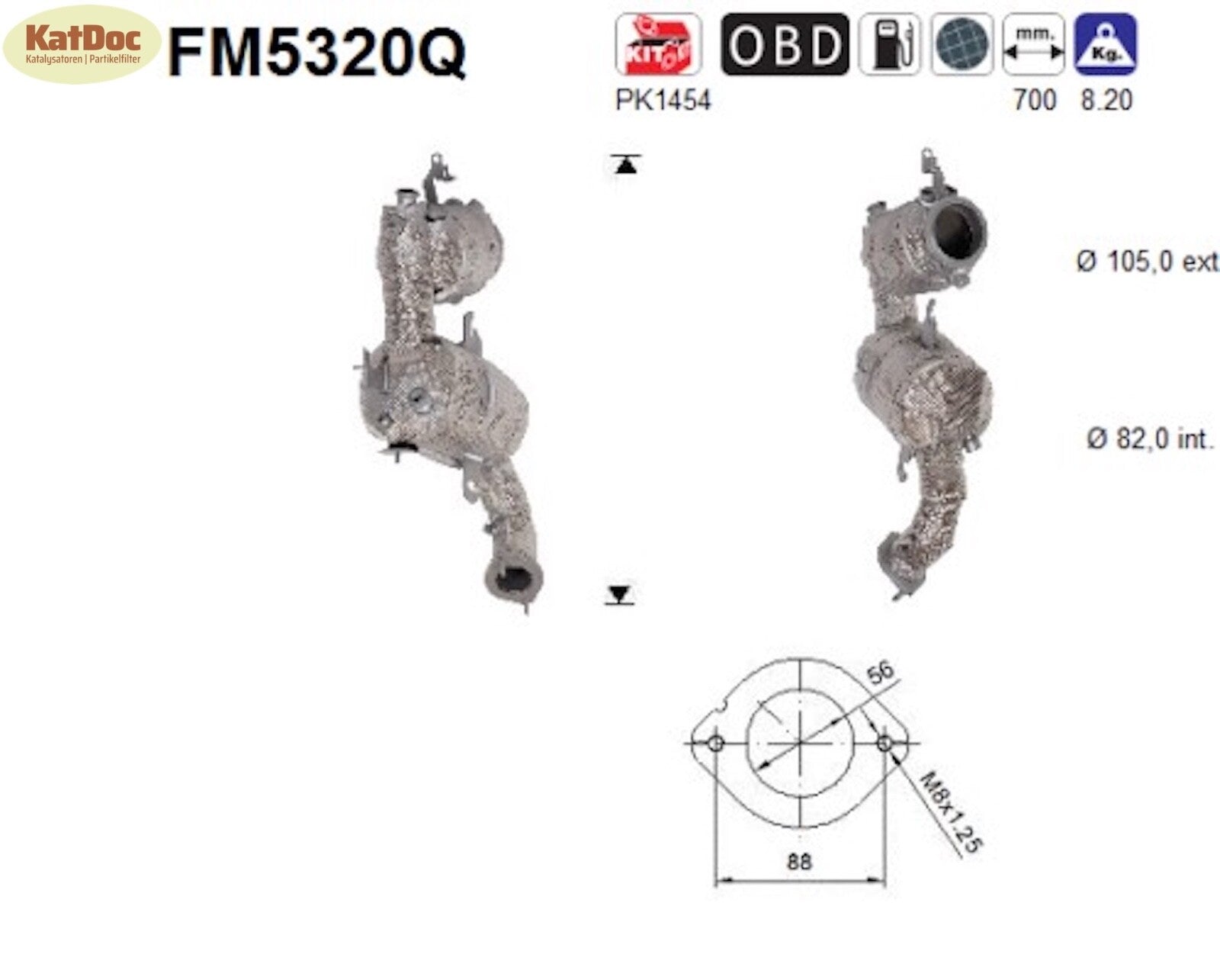 Ruß - Partikelfilter Alfa Romeo Giulietta, Fiat, Jeep Renegade, Silizium, Euro 6 - KatDoc
