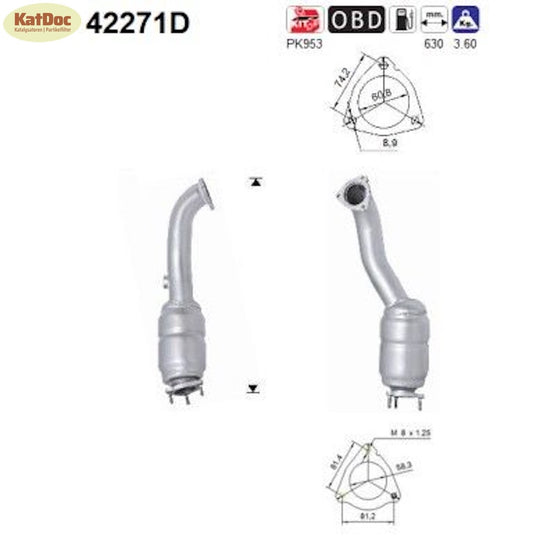 Katalysator Audi A6 C6, 2.7/3.0 TDI, 120/140/155/176kW, Euro 5 - KatDoc