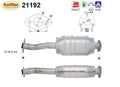 Katalysator für Opel Calibra A/Vectra A, 1.8/2.0, 66/85kW, Euro 1&2 - KatDoc
