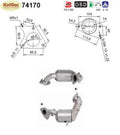 Katalysator Nissan Juke, Renault Clio, 1.6, DiG - T/RS, 140/147/160kW, Euro 5&6 - KatDoc