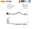 Katalysator Alfa Romeo 147, 1.6, 16V, T.Spark, 77kW, Euro 3 - KatDoc