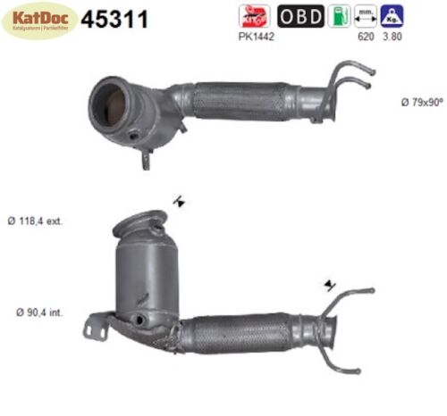 Katalysator für BMW 1er/2er/X1/X2, MINI Clubman/Countryman/Mini, Euro 6 - KatDoc