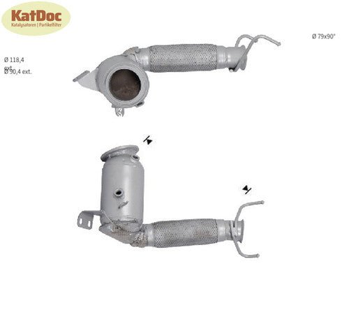 Katalysator BMW 1er/2er Tourer, MINI, 1.5, 55/75/80kW, Euro 6 - KatDoc