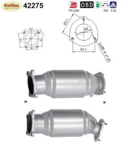 Katalysator Audi A4/A5, 2.0 TFSI/Mild Hybrid, 110/140/183/185kW, Euro 6 - KatDoc