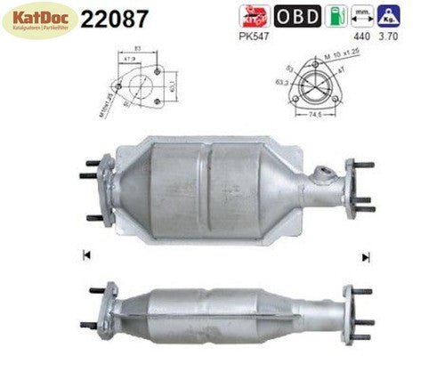 Katalysator Honda Accord VI, 1.8 i, 100kW, Euro 3 - KatDoc