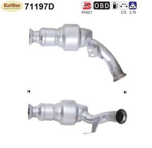 Katalysator für Mercedes M - Klasse (W163) ML270 CDI, 2.7, 120kW, Euro 3 - KatDoc
