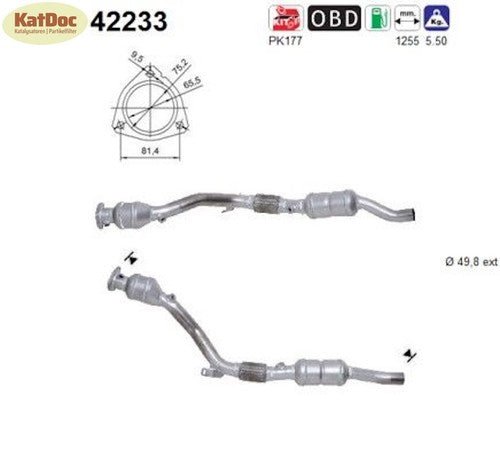 Katalysator Audi A6 C5, 3.0, 160/162kW, Automatik, rechts, Euro 3 - KatDoc
