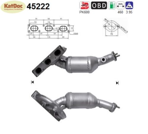 Katalysator für BMW 3er (E46)/Z3, 110/125/142kW, Euro 3 - KatDoc