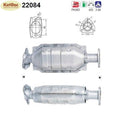 Katalysator Honda Civic V, 1.5/1.6, 74/92kW, Euro 1&2 - KatDoc