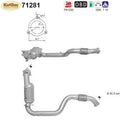 Katalysator für Mercedes A/B - Klasse/CLA/GLA, 1.6/2.0, Euro 6 - KatDoc