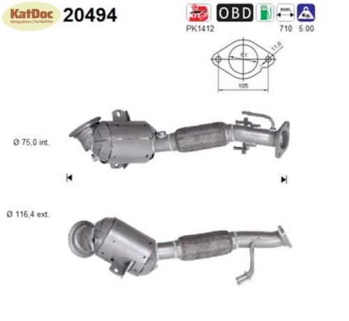 Katalysator für Ford Focus, 1.5, EcoBoost, 110/134kW, Euro 6 - KatDoc