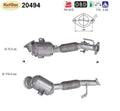 Katalysator für Ford Focus, 1.5, EcoBoost, 110/134kW, Euro 6 - KatDoc
