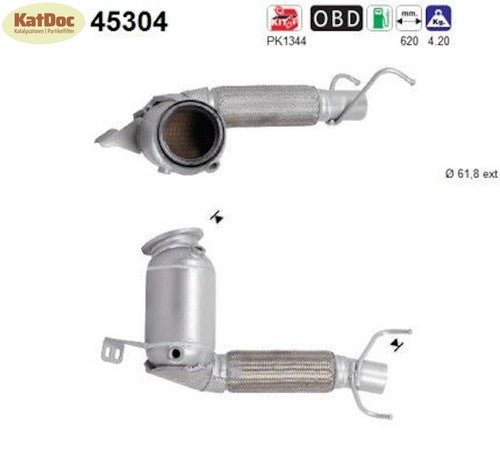 Katalysator BMW 2er, MINI, 1.2/1.5, 55/75/100kW, Euro 6 - KatDoc