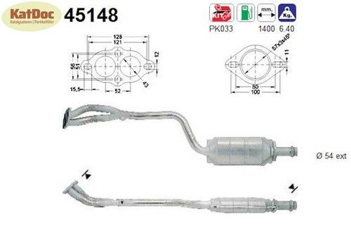 Katalysator BMW 3er E36 318 ti/is, 1.8/1.8, 103kW, Euro 1&2 - KatDoc