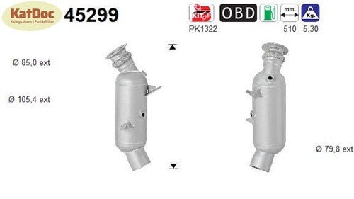 Katalysator für BMW 5er/6er/7er/X5/X6, 225/235kW, Euro 5 - KatDoc