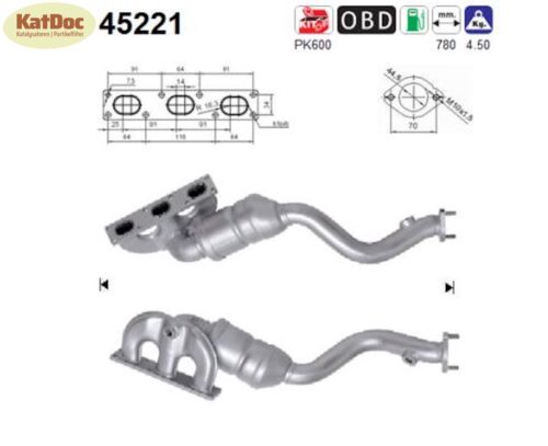 Katalysator für BMW 3er, 5er, Z3, 100/110/125/142kW, Euro 3 - KatDoc