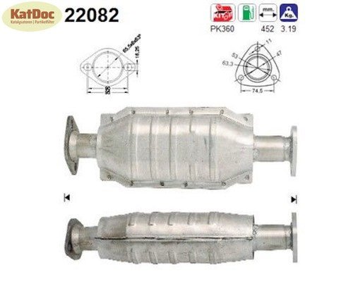 Katalysator Honda CR - V I, 2.0 16V, 4WD, 94kW, Euro 1&2 - KatDoc